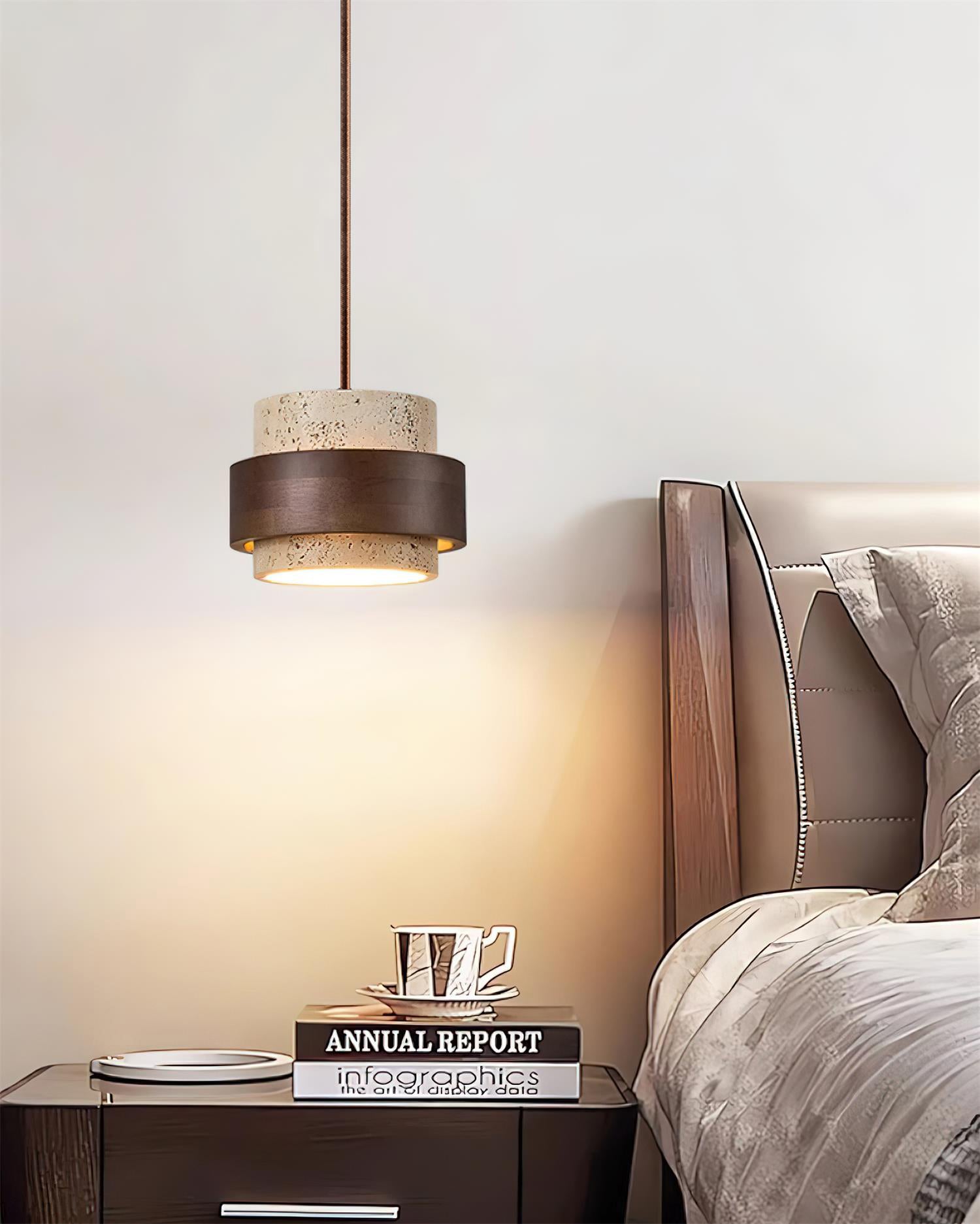 Cole Travertine Pendant Light