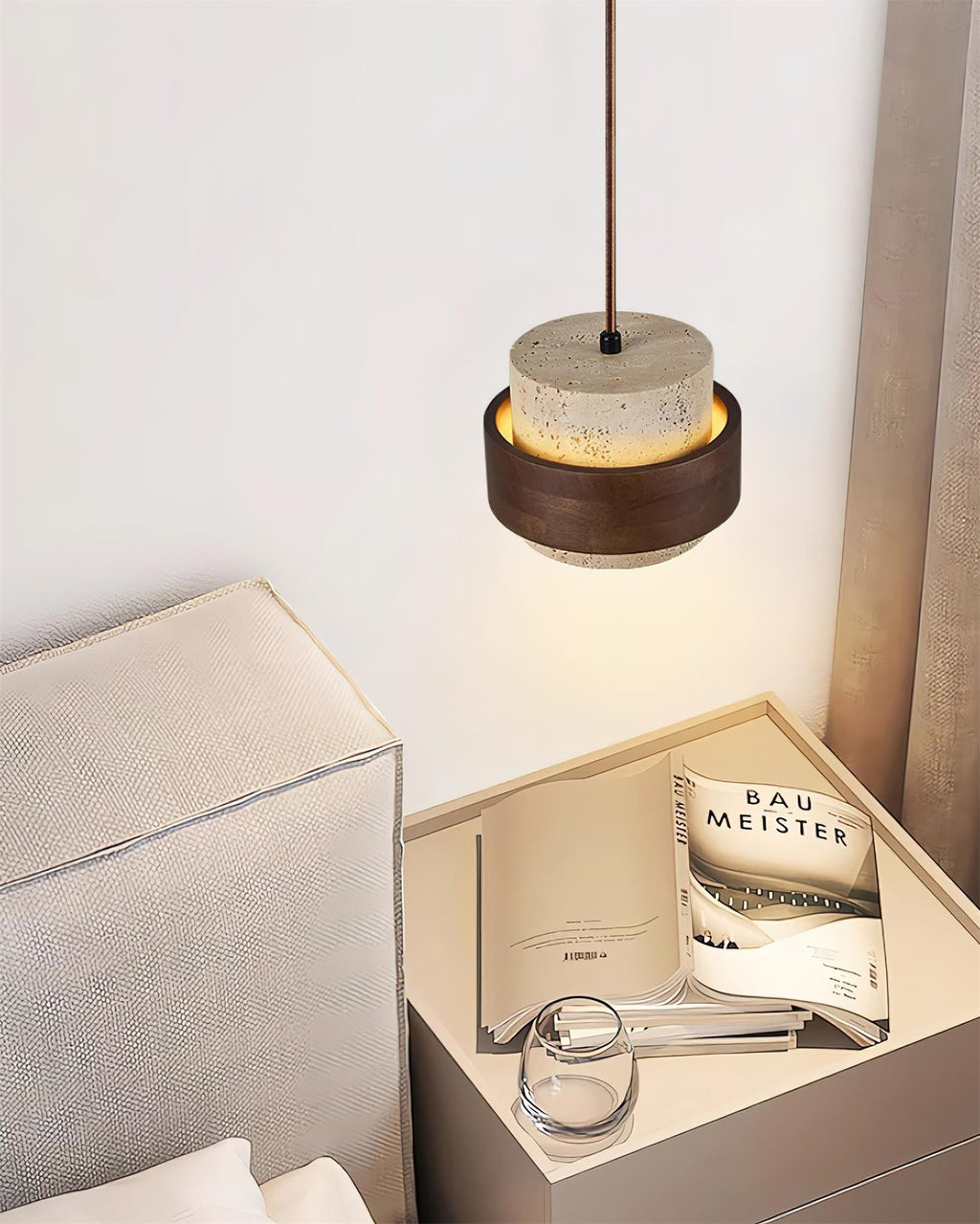 Cole Travertine Pendant Light
