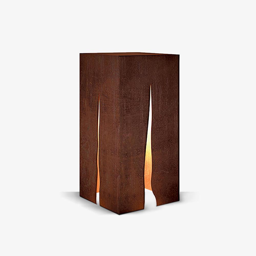 Crack Cube Sculpted Garden Light