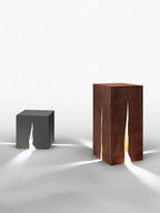 Crack Cube Sculpted Garden Light