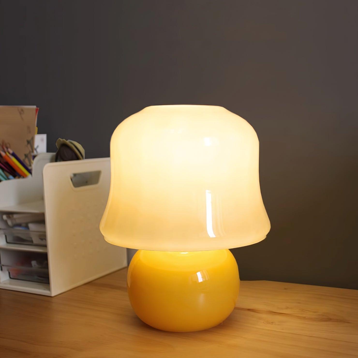 Luxury Cream Mushroom Table Lamp