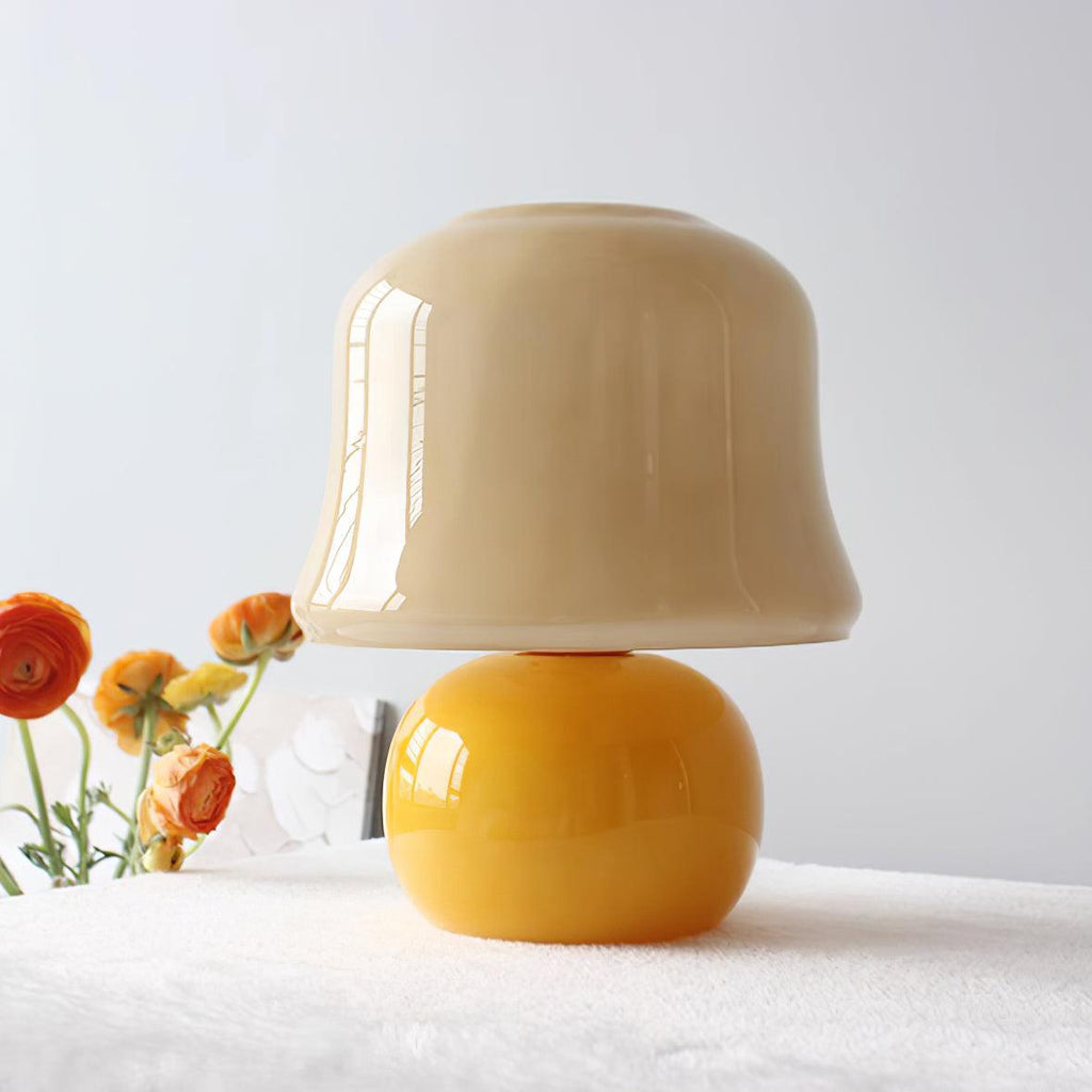 Luxury Cream Mushroom Table Lamp