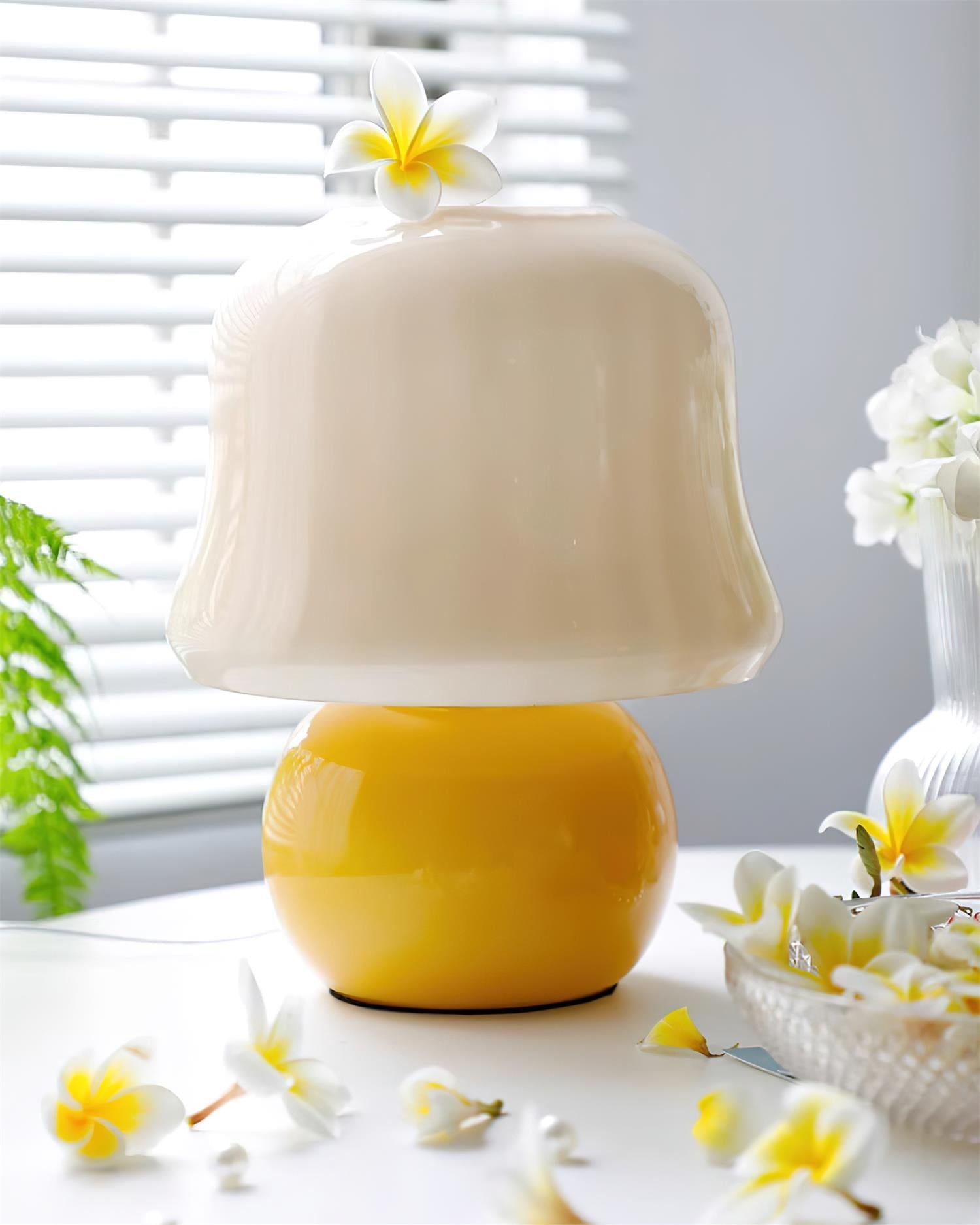 Luxury Cream Mushroom Table Lamp