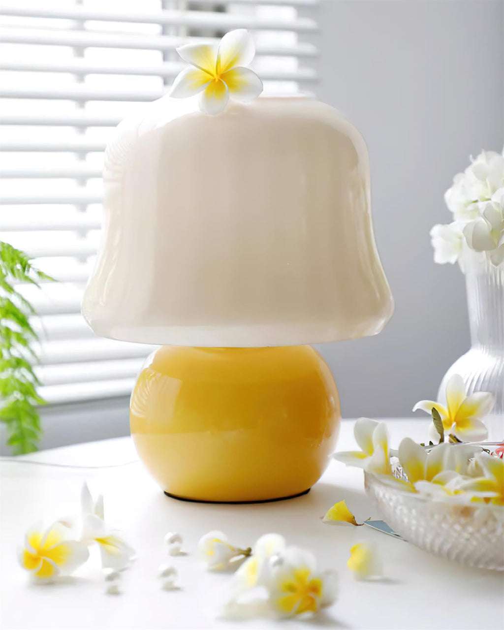 Luxury Cream Mushroom Table Lamp