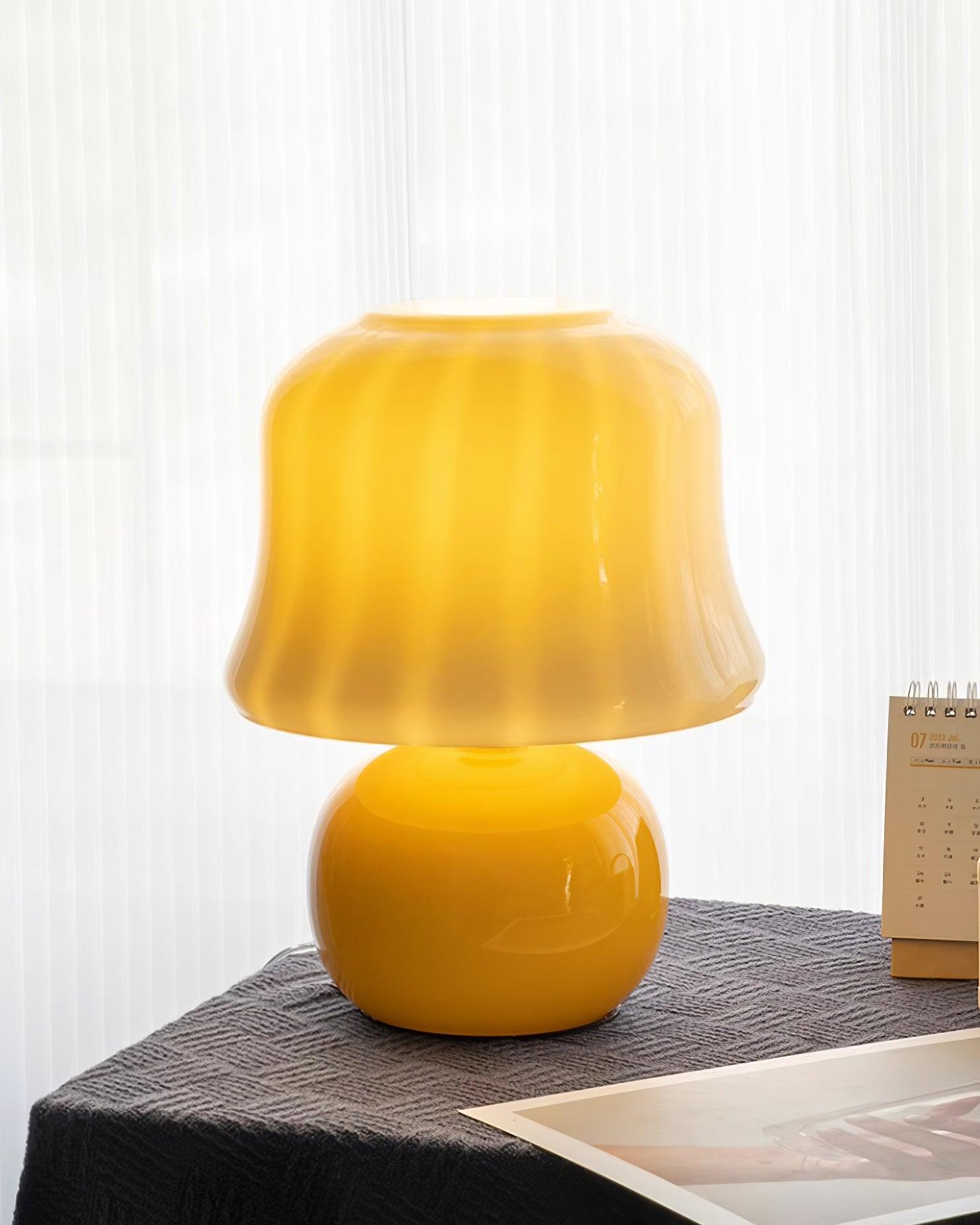 Luxury Cream Mushroom Table Lamp