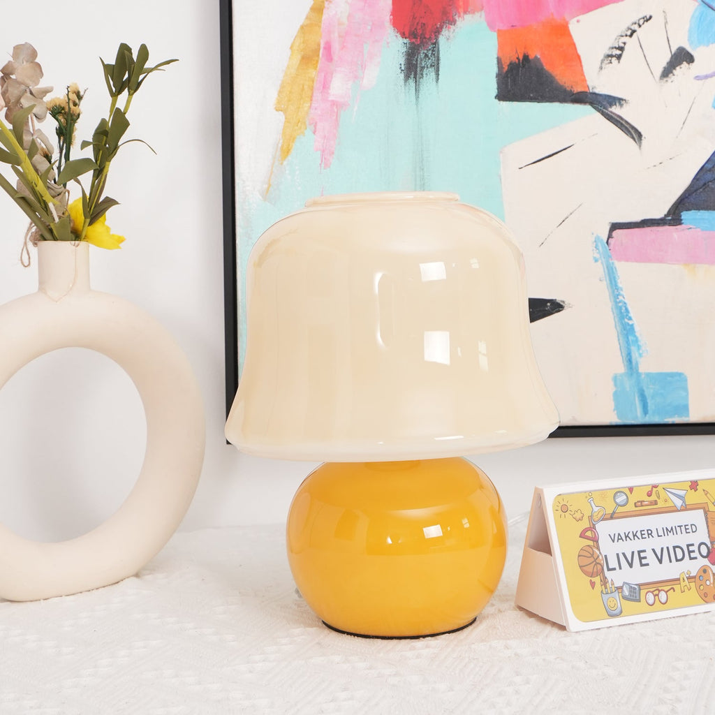 Luxury Cream Mushroom Table Lamp