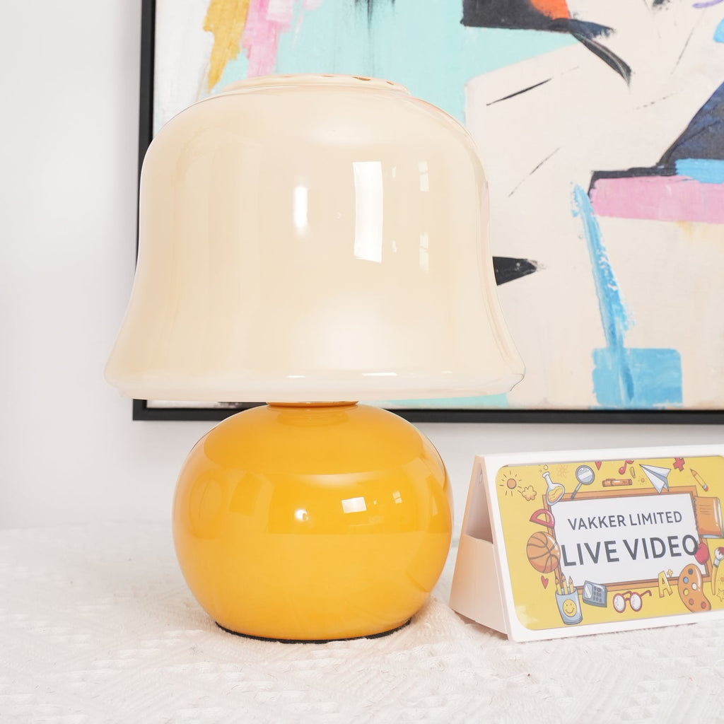 Luxury Cream Mushroom Table Lamp