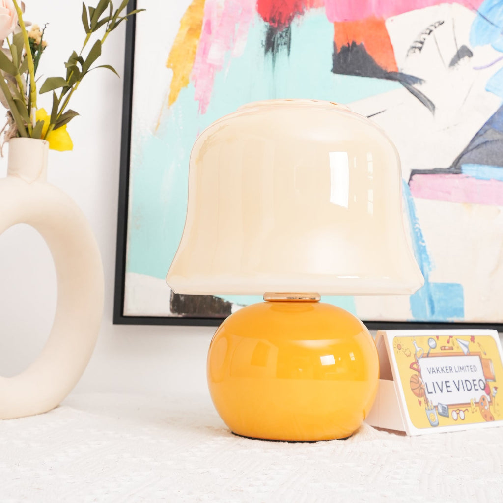 Luxury Cream Mushroom Table Lamp