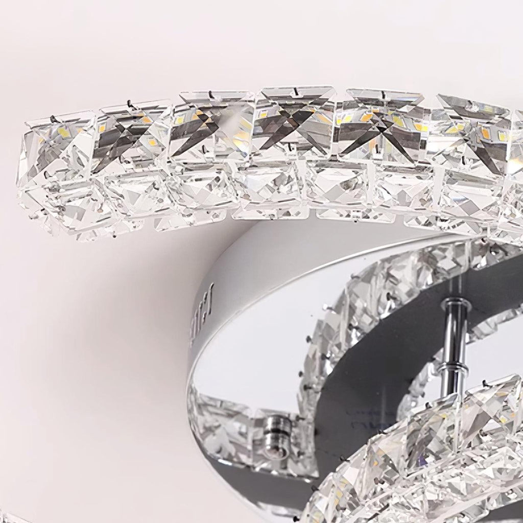 Contemporary Crystal Ceiling Light