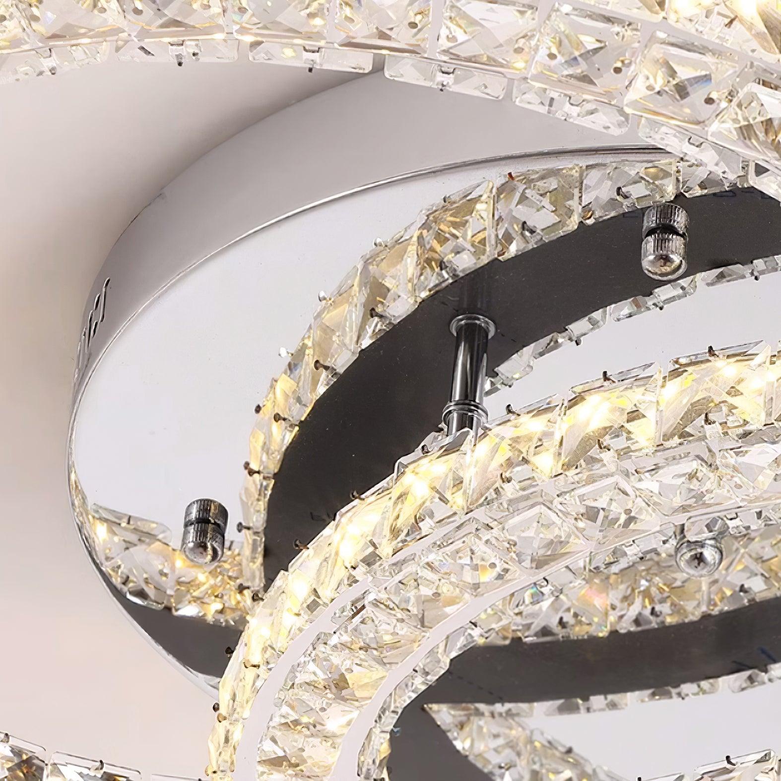 Contemporary Crystal Ceiling Light