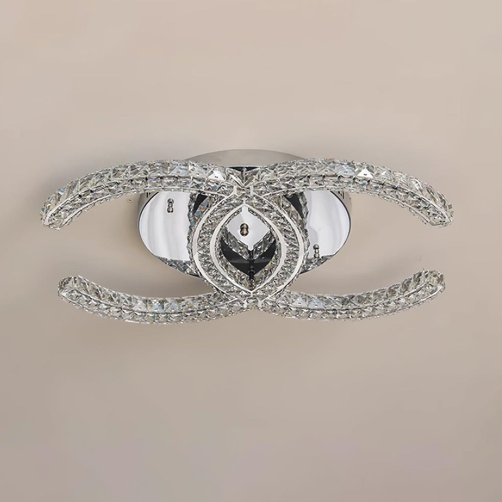 Contemporary Crystal Ceiling Light