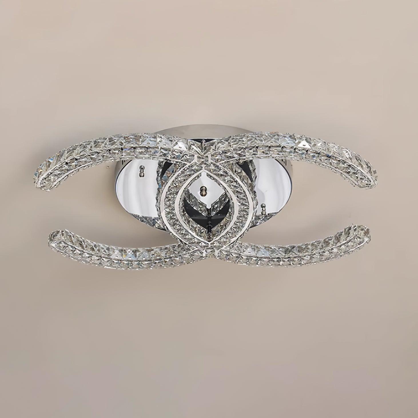 Contemporary Crystal Ceiling Light