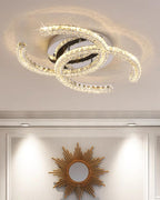 Contemporary Crystal Ceiling Light