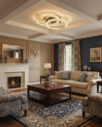 Contemporary Crystal Ceiling Light