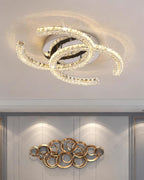 Contemporary Crystal Ceiling Light