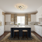 Contemporary Crystal Ceiling Light