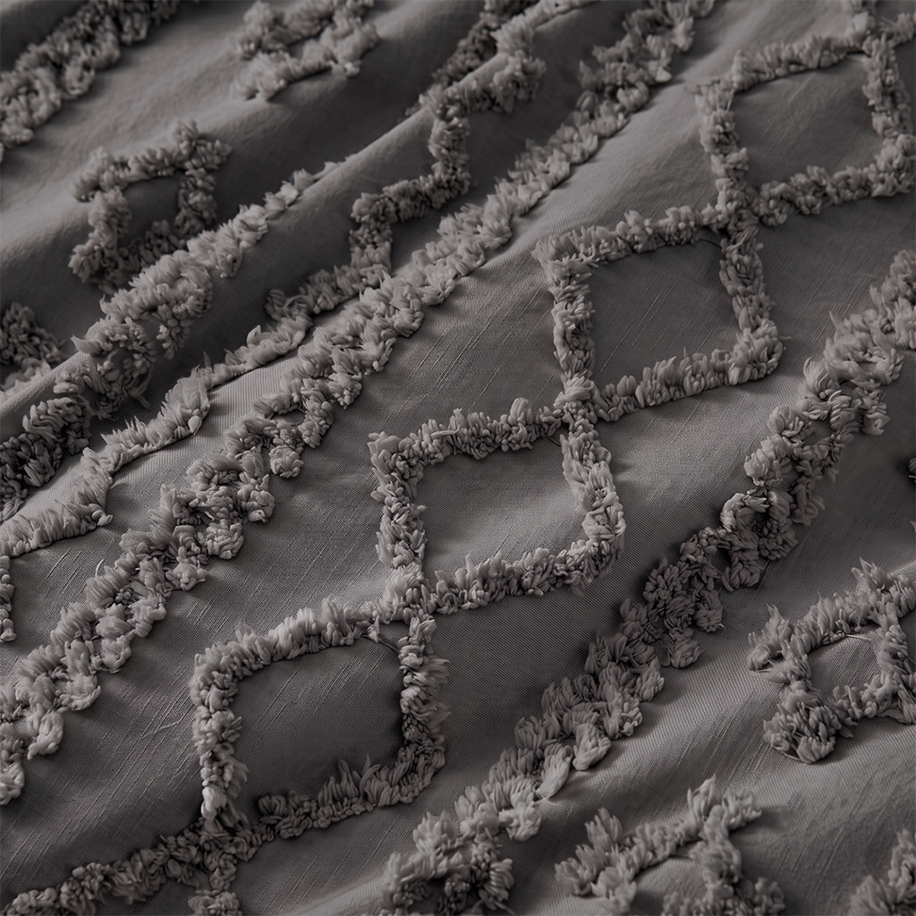 Tufted comforter detail, Dark Grey