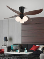 Arbora Bloom Petal Wood Ceiling Fan Light