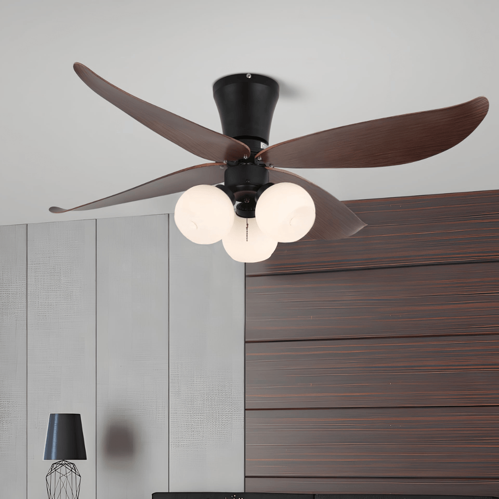 Arbora Bloom Petal Wood Ceiling Fan Light