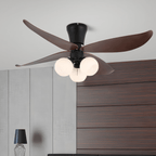 Arbora Bloom Petal Wood Ceiling Fan Light