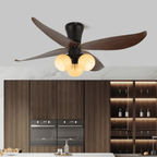 Arbora Bloom Petal Wood Ceiling Fan Light