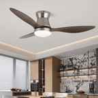 Aeronix Minimalist Walnut Ceiling Fan Light