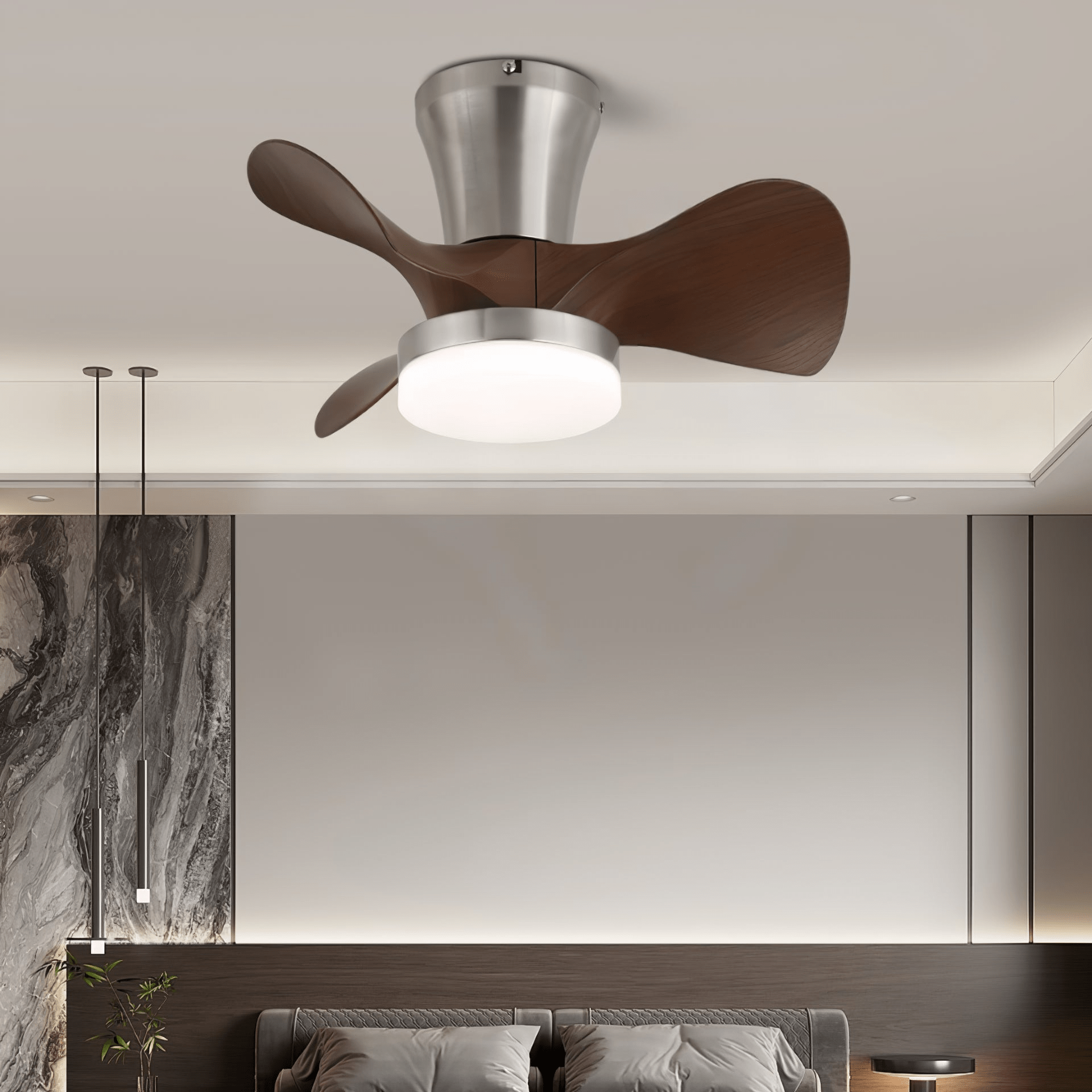 Arvento Minimalist Woodcraft Ceiling Light