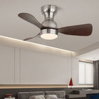 Civico Spin Designer Walnut Ceiling Fan Light