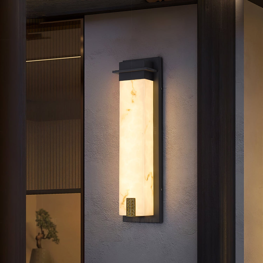 Delaney Alabaster Geo Wall Light
