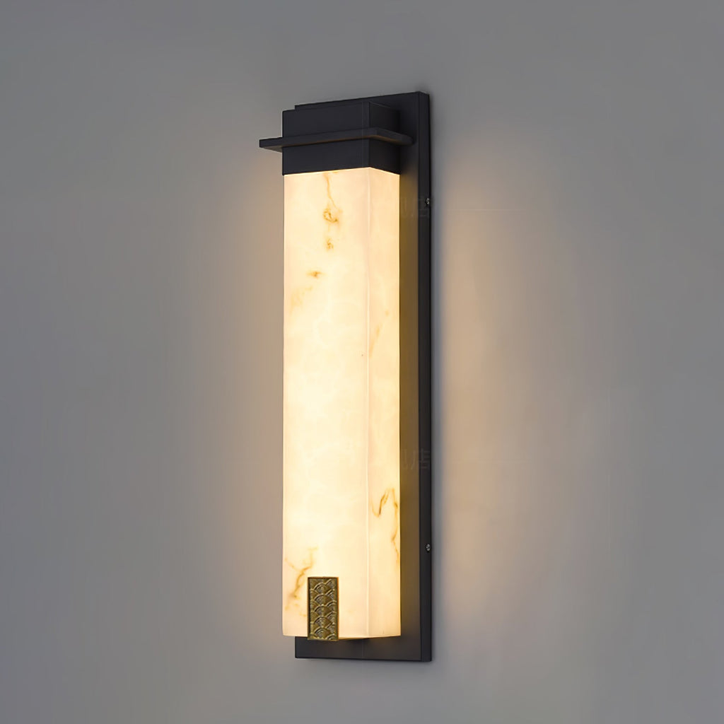 Delaney Alabaster Geo Wall Light