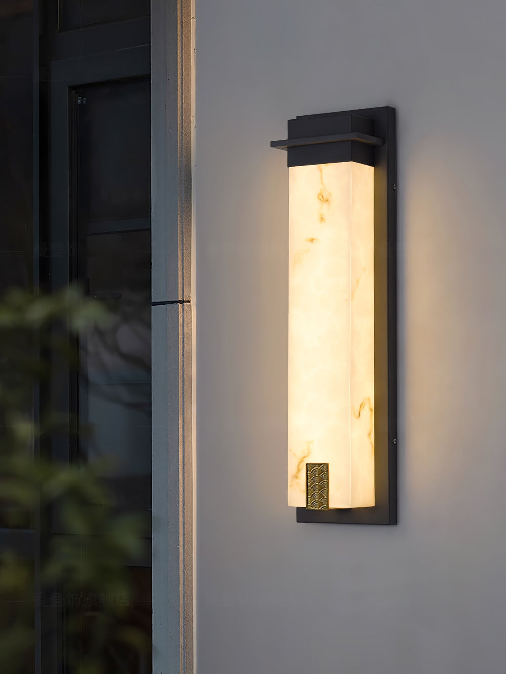 Delaney Alabaster Geo Wall Light