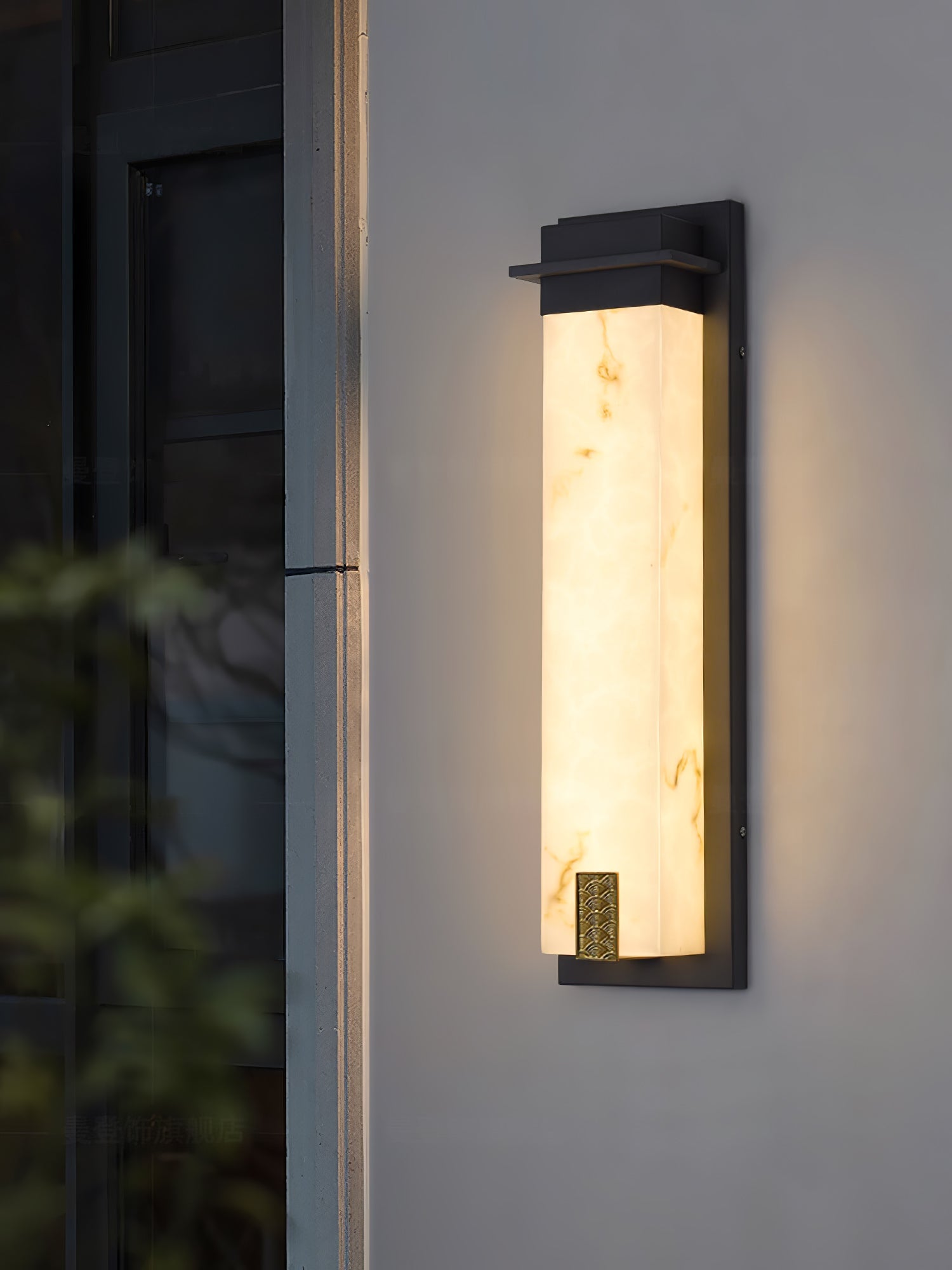 Delaney Alabaster Geo Wall Light