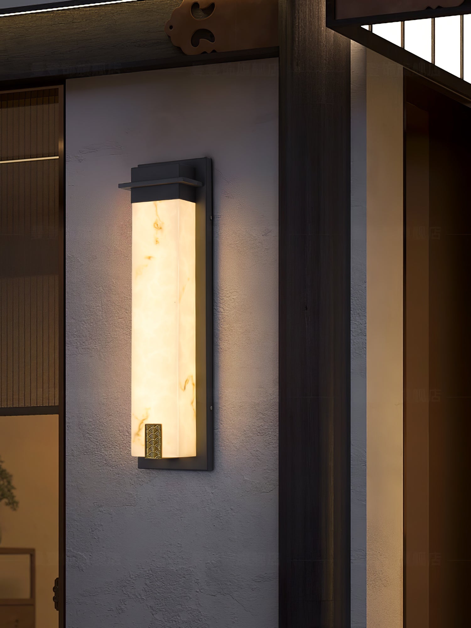 Delaney Alabaster Geo Wall Light