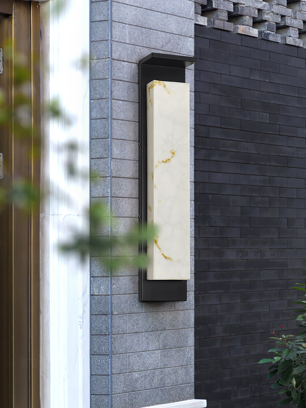 Delaney Alabaster Geo Wall Light