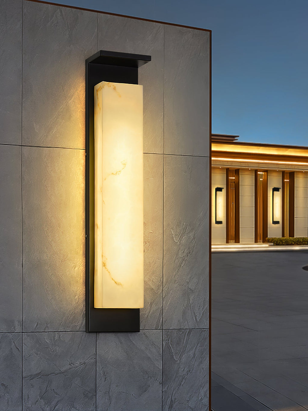 Delaney Alabaster Geo Wall Light