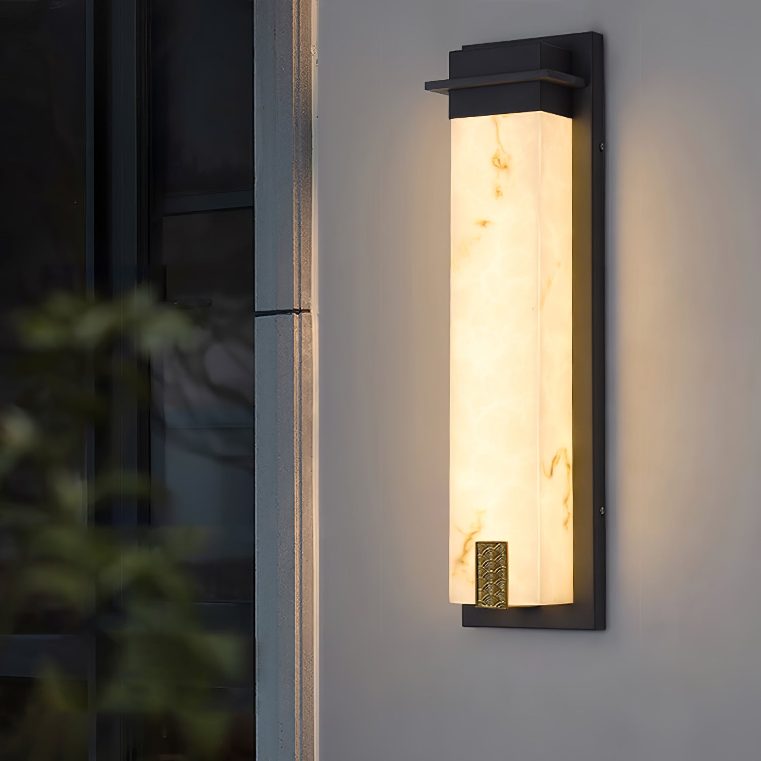 Delaney Alabaster Geo Wall Light