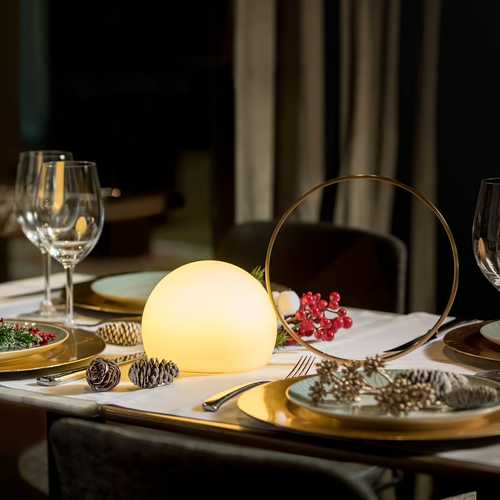 Dome Orbit Portable Lamp