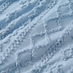 Tufted comforter detail, Dusty Blue