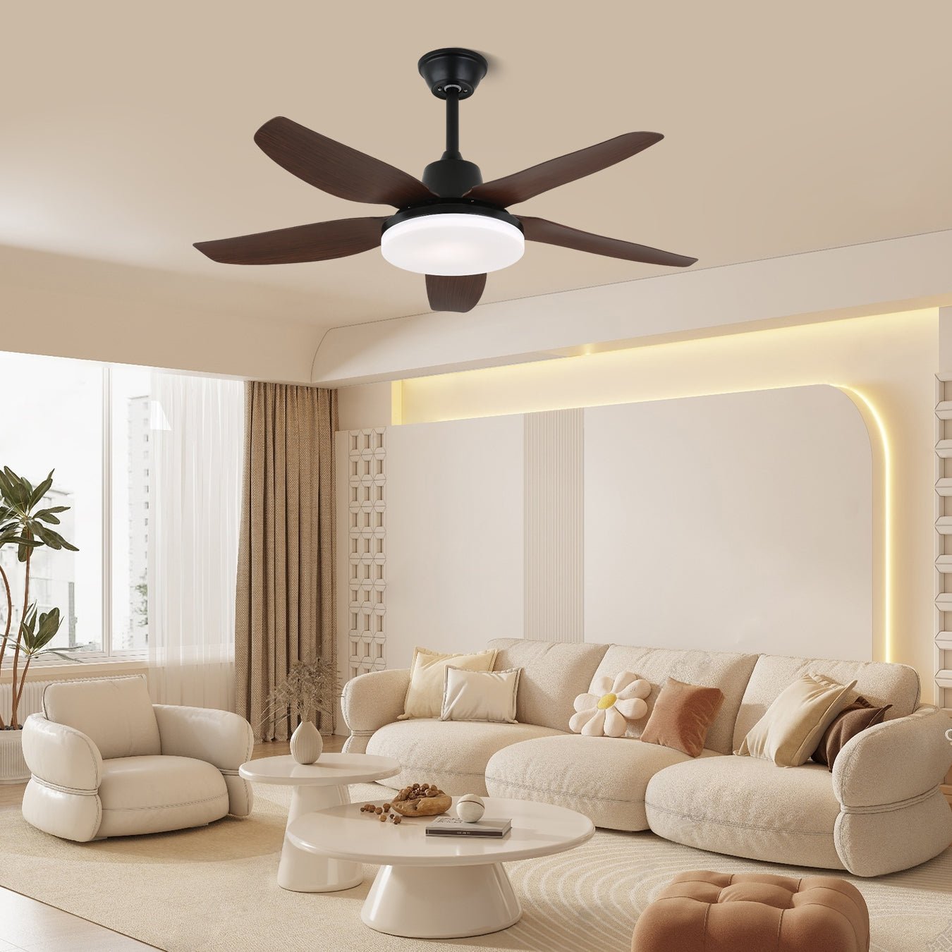 Felix Aerodynamic Luxe Ceiling Fan Light