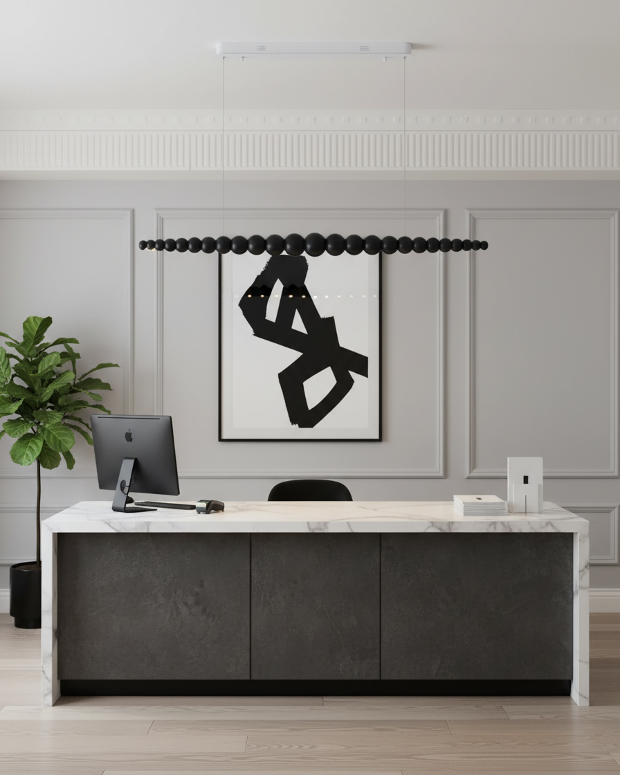 Filamento Sculpted Linear Chandelier