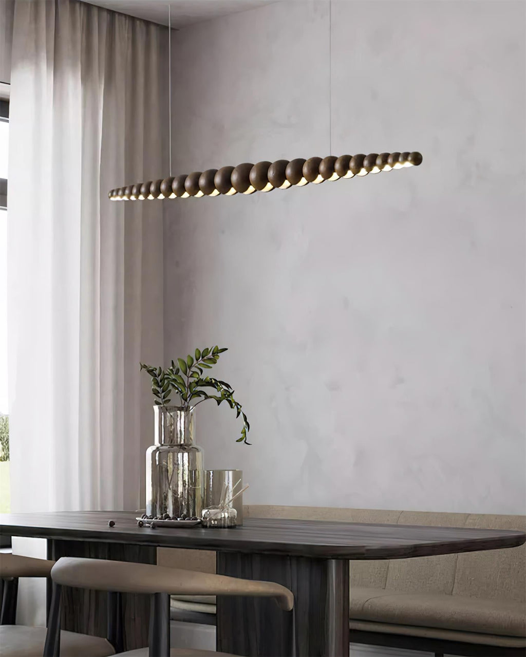 Filamento Sculpted Linear Chandelier