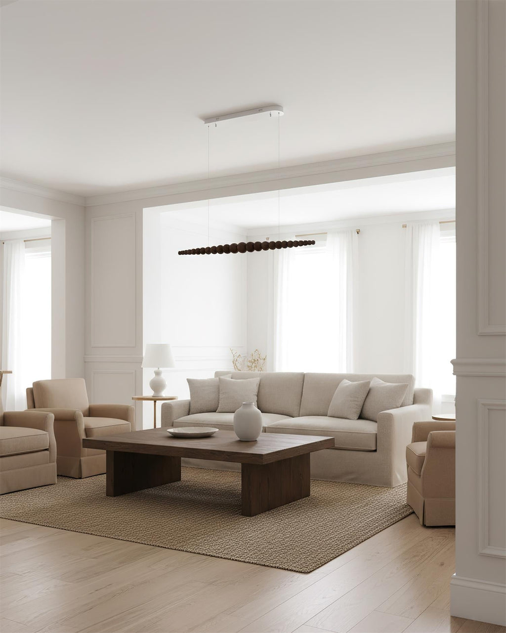 Filamento Sculpted Linear Chandelier