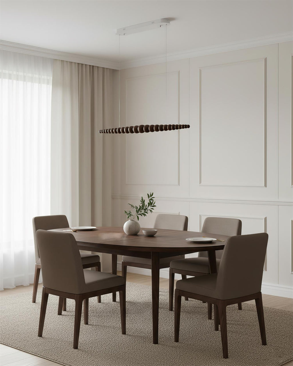Filamento Sculpted Linear Chandelier
