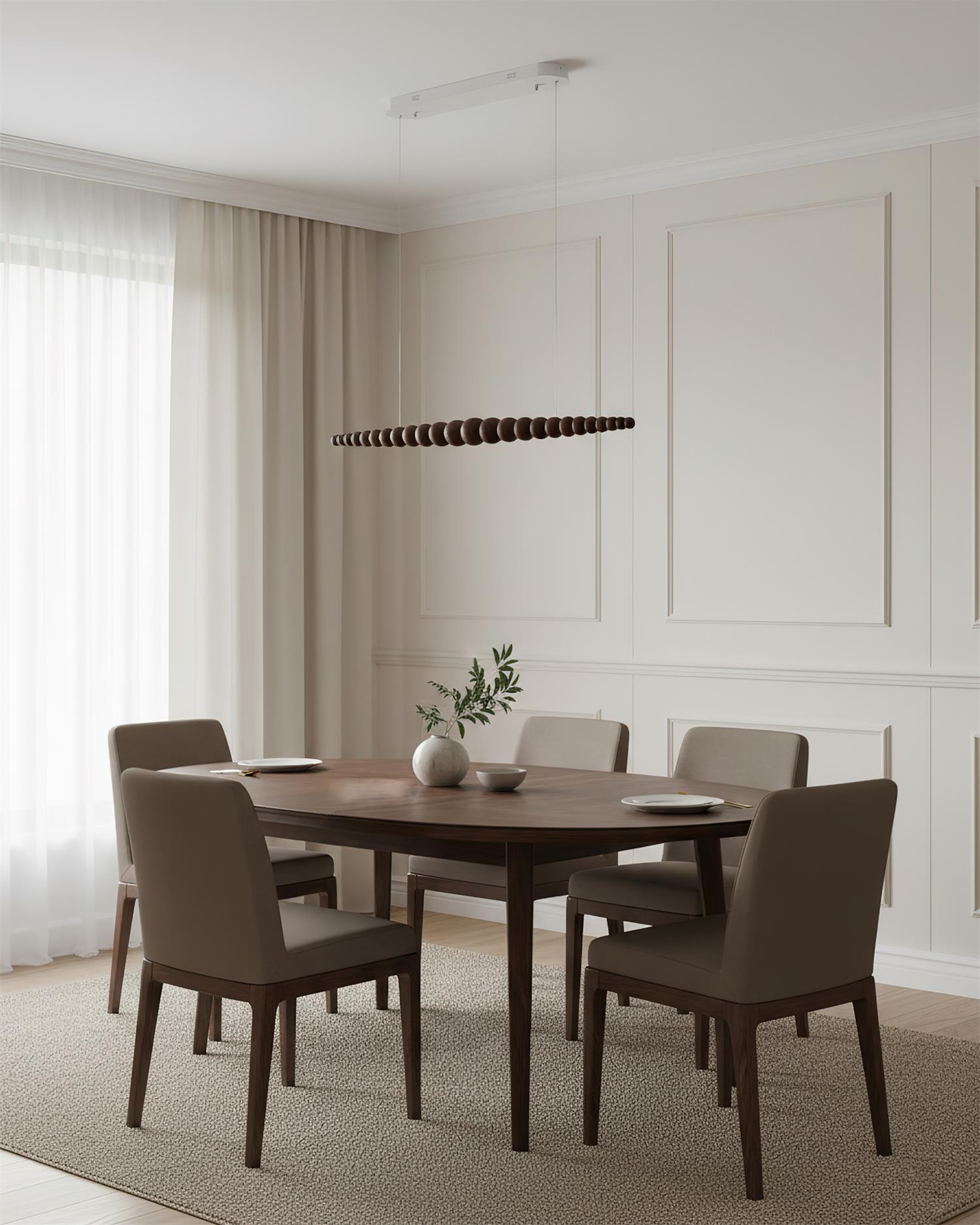 Filamento Sculpted Linear Chandelier