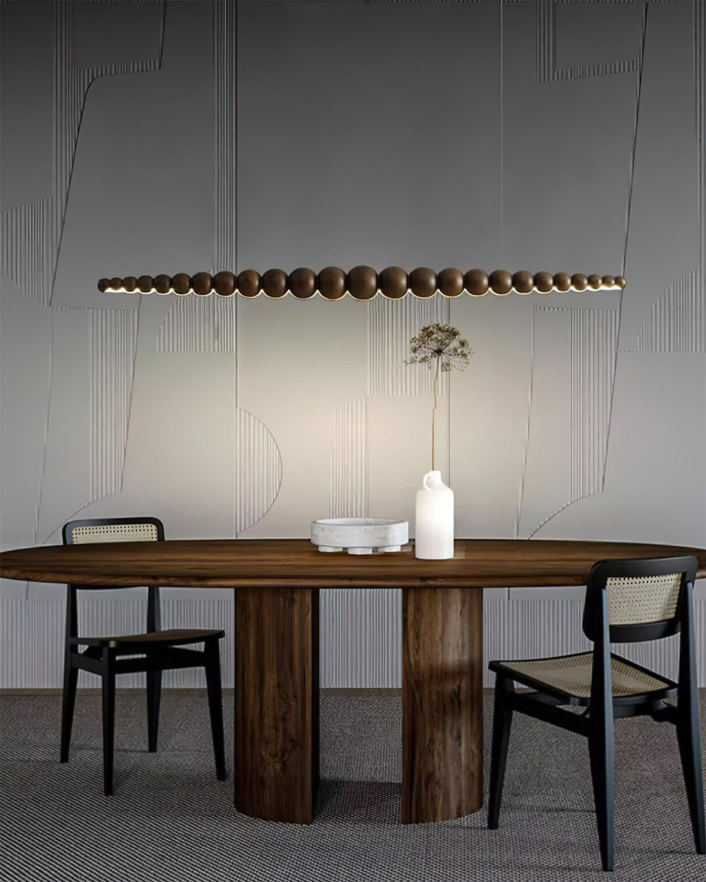 Filamento Sculpted Linear Chandelier