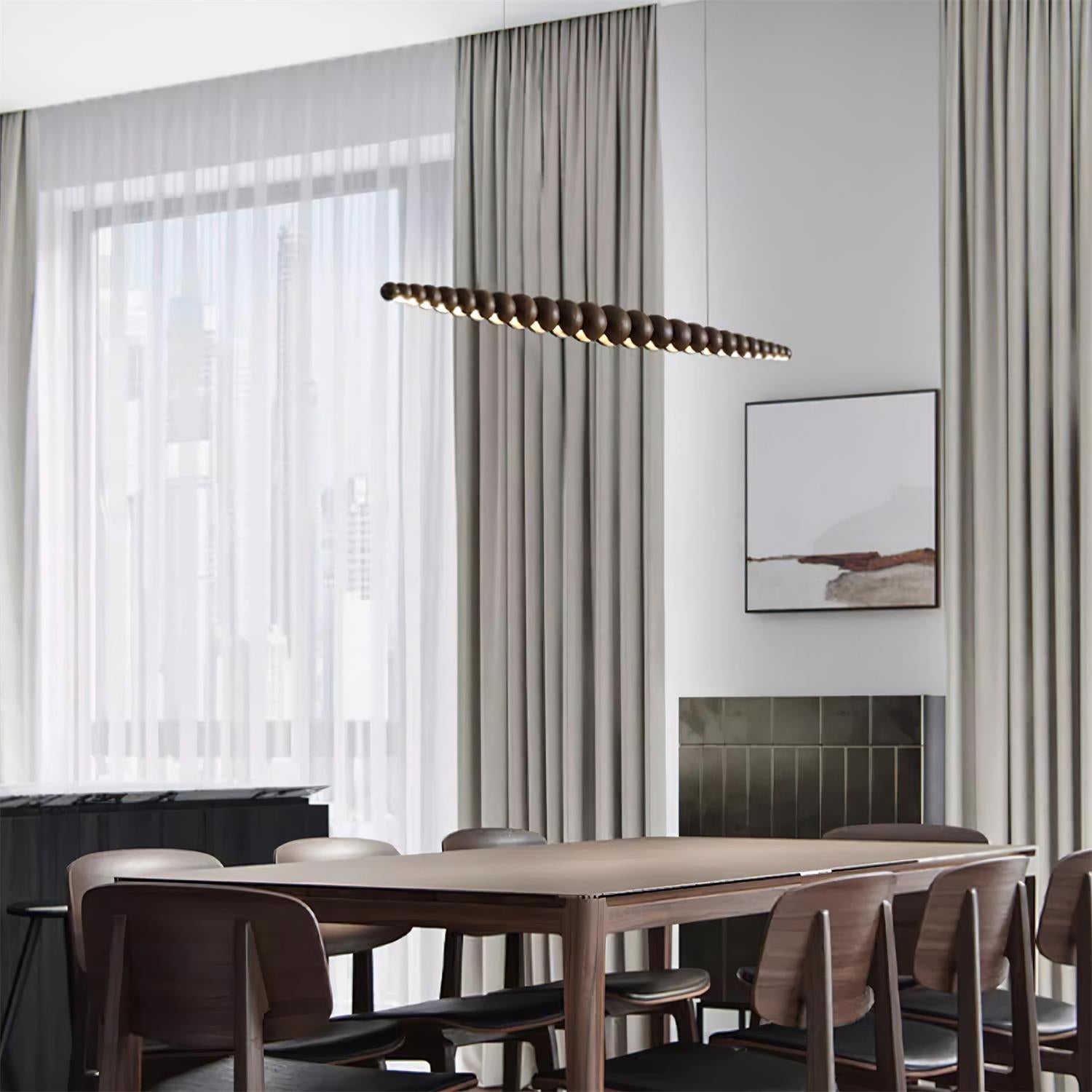 Filamento Sculpted Linear Chandelier
