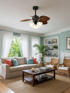 Floriva Vintage Botanical Ceiling Fan Light