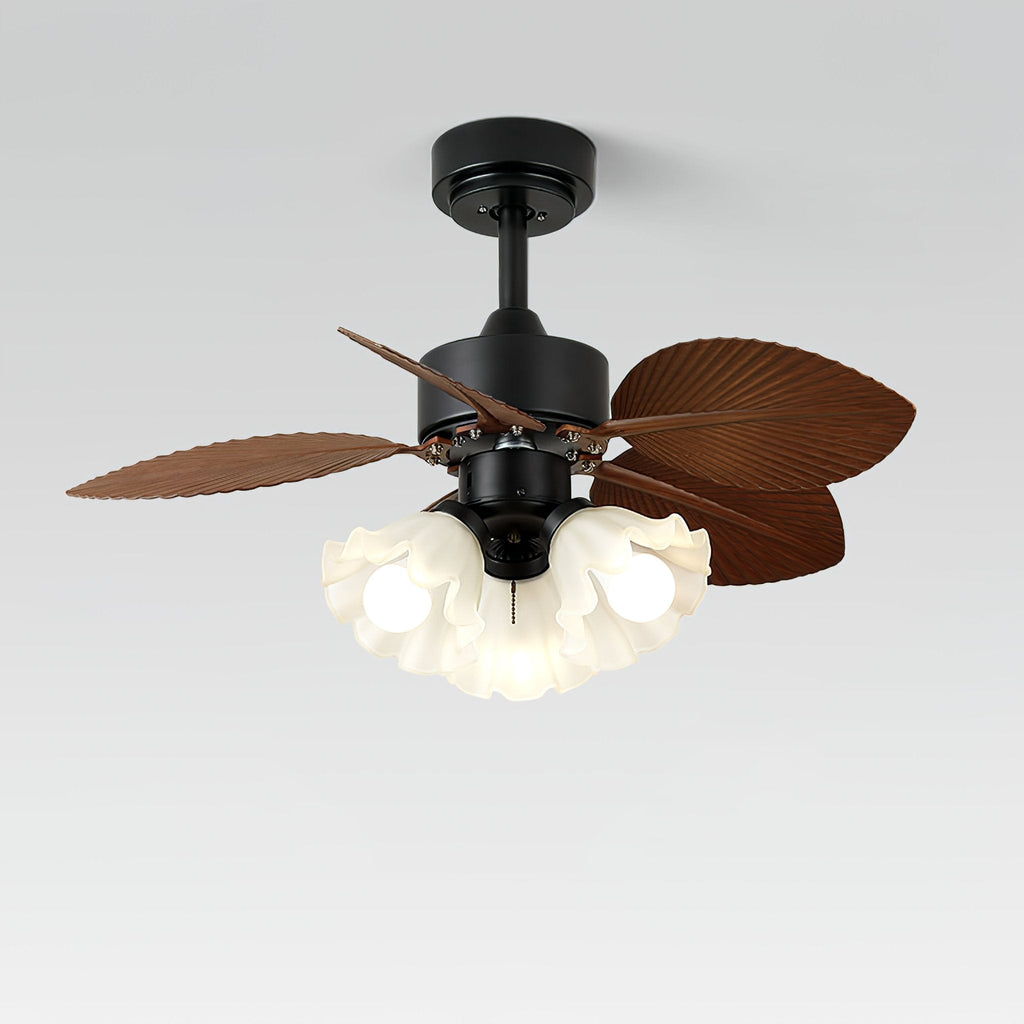 Floriva Vintage Botanical Ceiling Fan Light