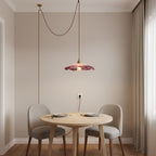 Flora Glass Plug-In Pendant Light
