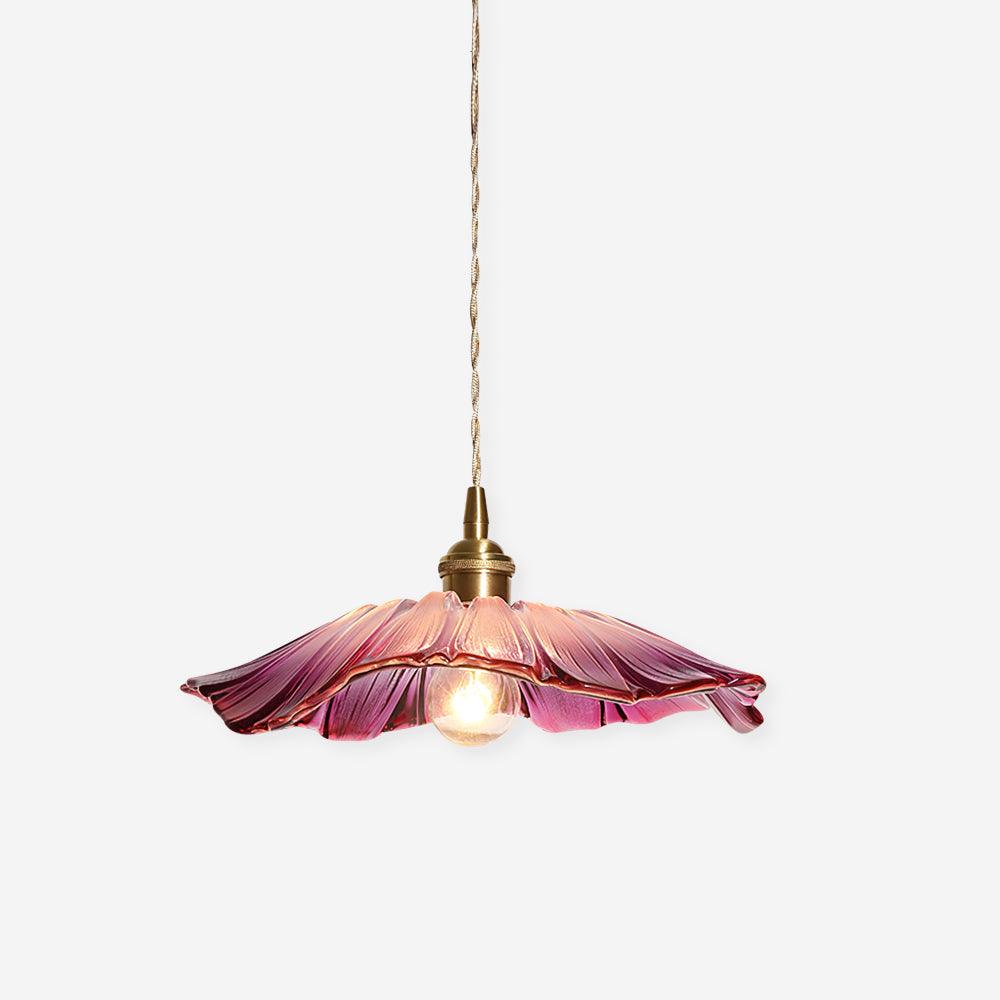Flower Petal Glass Pendant Light